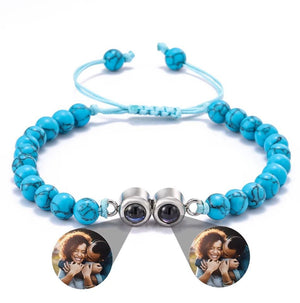 La Michy Tienda 0 Azul marino / 2 Pulsera Proyeccion Perla