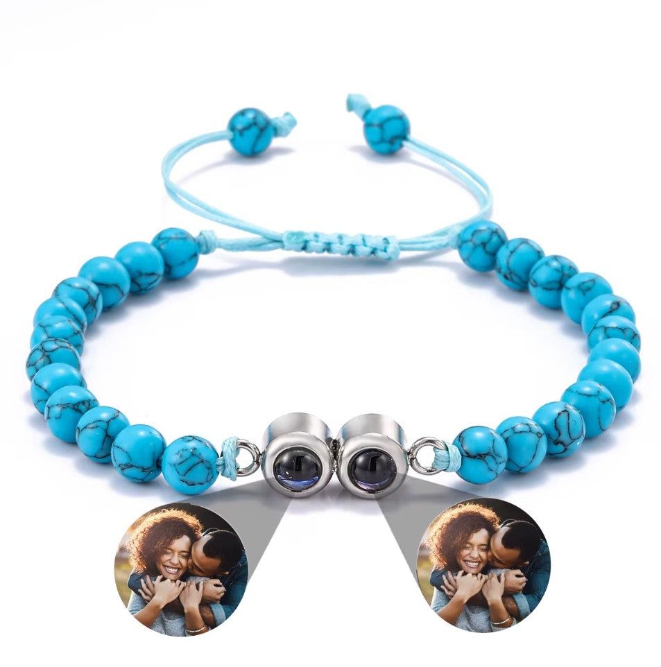 La Michy Tienda 0 Azul marino / 2 Pulsera Proyeccion Perla