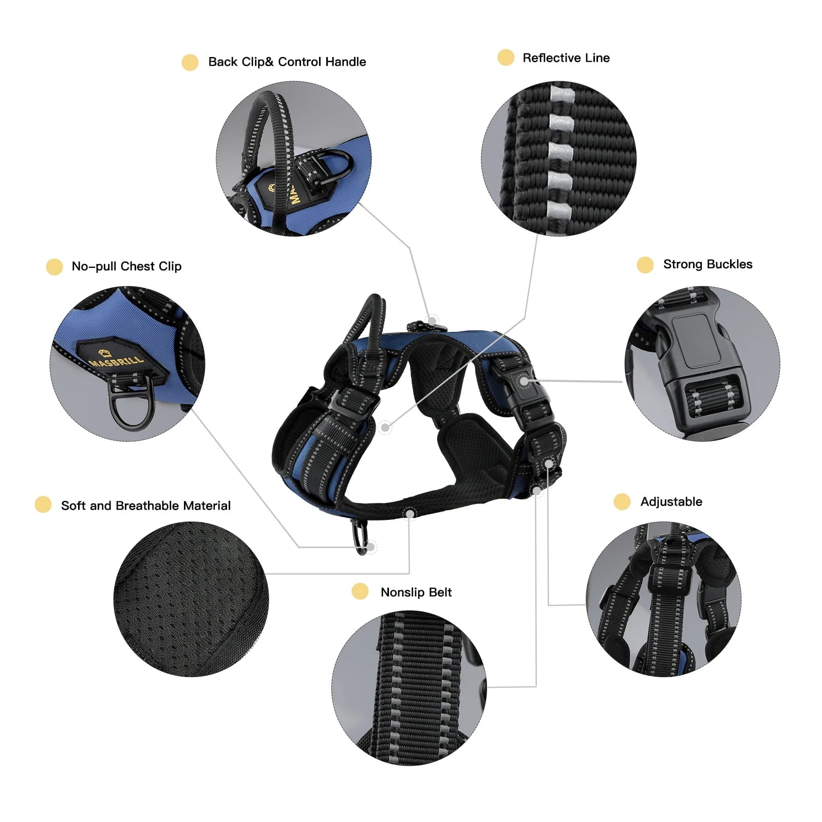 La Michy Tienda Chile Arnes Chaleco MASBRILL original