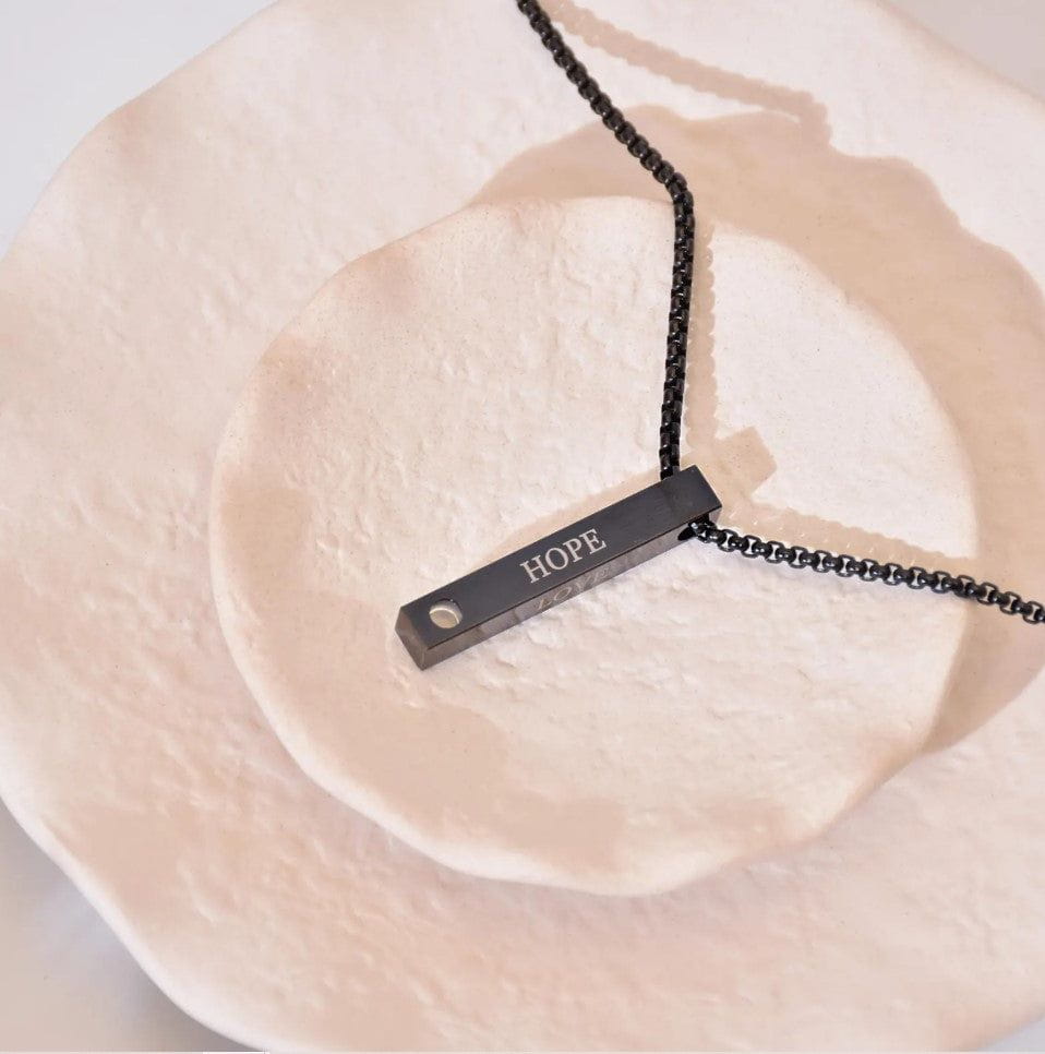 La Michy Tienda Chile Negro / 45 cm / Acero Inoxidable Collar Proyeccion Barra