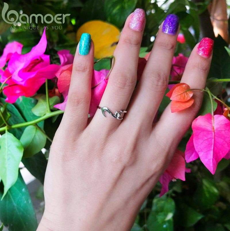 La Michy Tienda Anillo Fashion Cat Plata 925