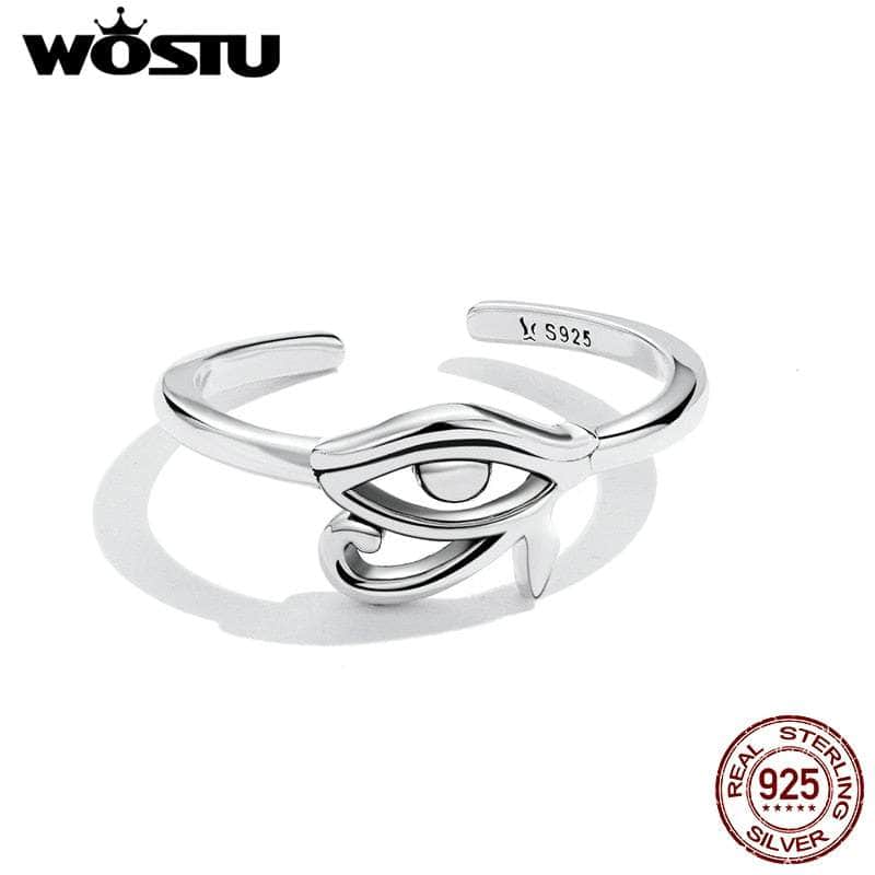 La Michy Tienda Anillo Ojo de Horus Plata 925