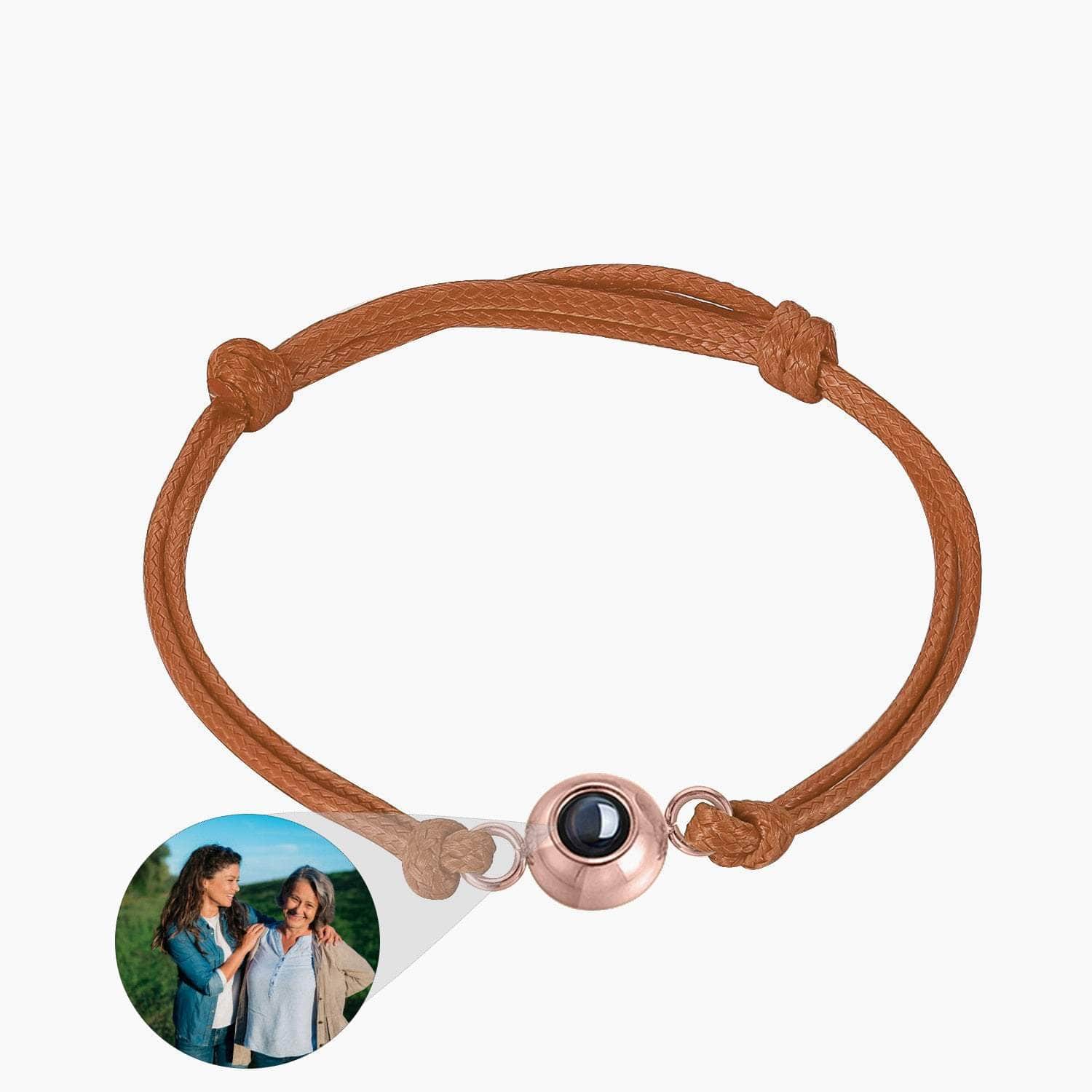 La Michy Tienda brown chain-R / United States Pulseras Proyeccion Multicolores