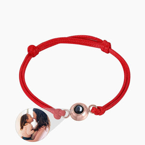 La Michy Tienda red chain-Rose gold / United States Pulseras Proyeccion Multicolores