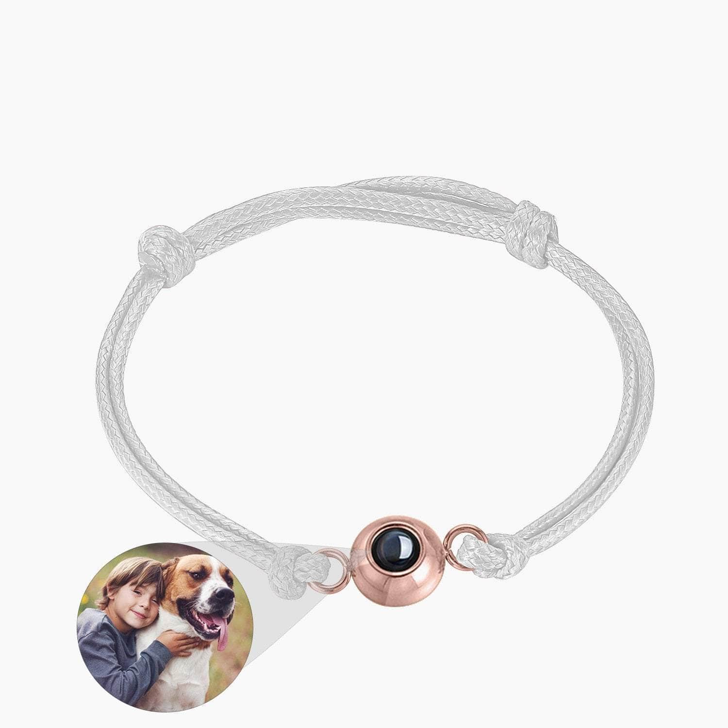 La Michy Tienda white chain -R / United States Pulseras Proyeccion Multicolores