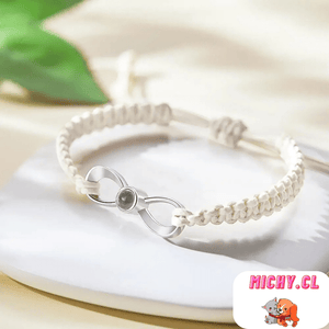 La Michy Tienda Blanco / Blanco Pulsera Proyeccion Infinity