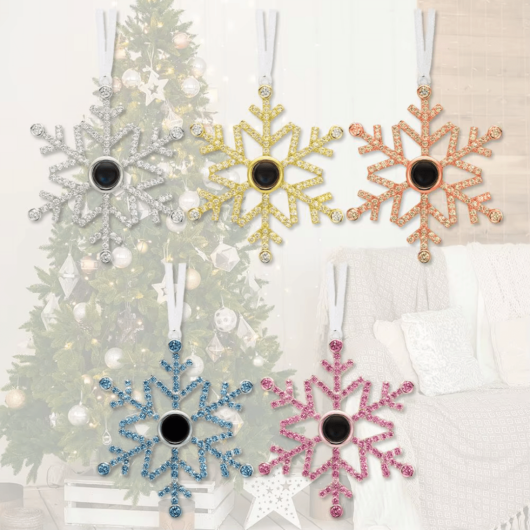 La Michy Tienda Chile Adorno Copo de Nieve Proyector Navideño