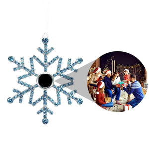 La Michy Tienda Chile Azul Adorno Copo de Nieve Proyector Navideño