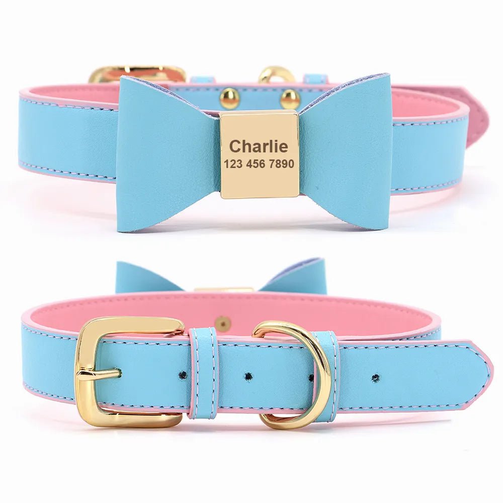 La Michy Tienda Chile Blue / 21-27.5cm Collar de identificacion Corbata