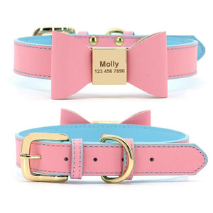 La Michy Tienda Chile Pink / 21-27.5cm Collar de identificacion Corbata