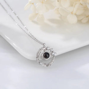 La Michy Tienda Chile Plateado / Plata 925 / 45cm Collar proyeccion Alas Plata 925