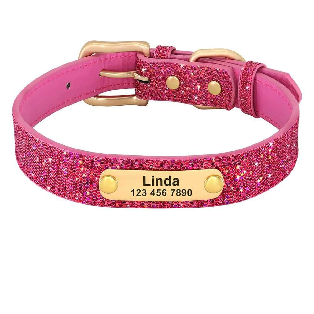 La Michy Tienda Chile Rose / XS Collar Diamante con Placa Dorada