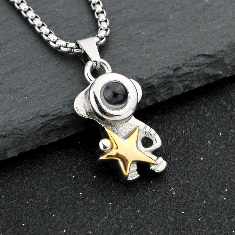 La Michy Tienda Collares Proyeccion Cohete y Astronauta