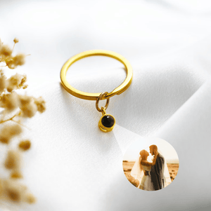 La Michy Tienda Dorado / 1 Llavero proyeccion Circular