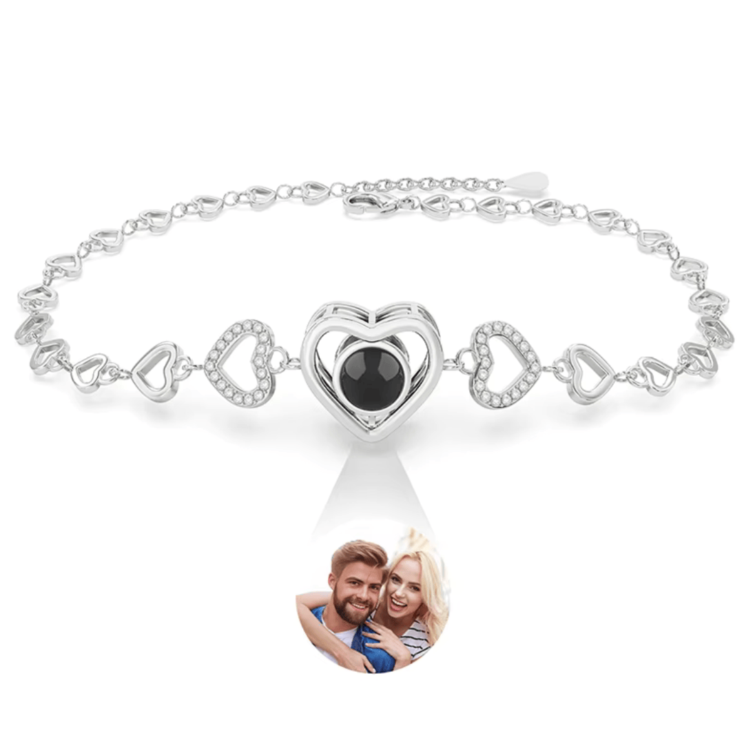 La Michy Tienda Pulsera Proyeccion Corazon Eterno PLATA 925