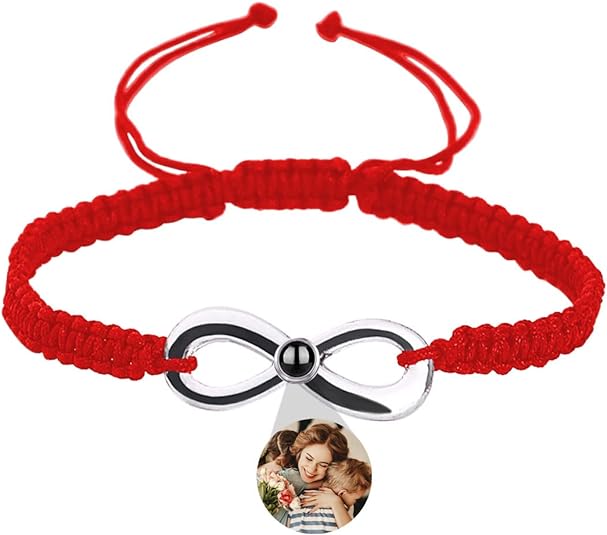 La Michy Tienda Rojo. / Plateado Pulsera Proyeccion Infinity