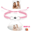 La Michy Tienda Rosado / Blanco Pulsera Proyeccion Infinity