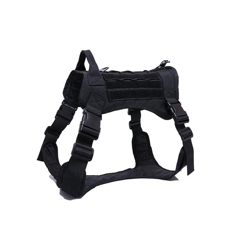 La Michy Tienda 0 Black Harness / M Tactical Dog Harness Vest Military Service Dog Harness Leash Set Molle Pet Training Vest For Medium Large Dogs German Shepherd