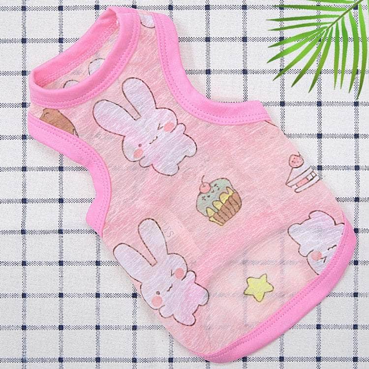 La Michy Tienda 0 Pink / XS Ultra Thin Summer Dog Vest Cute Print Breathable Dog Clothes for Small Dogs Chihuahua Clothing Yorkies Costumes Pet Cat T Shirts
