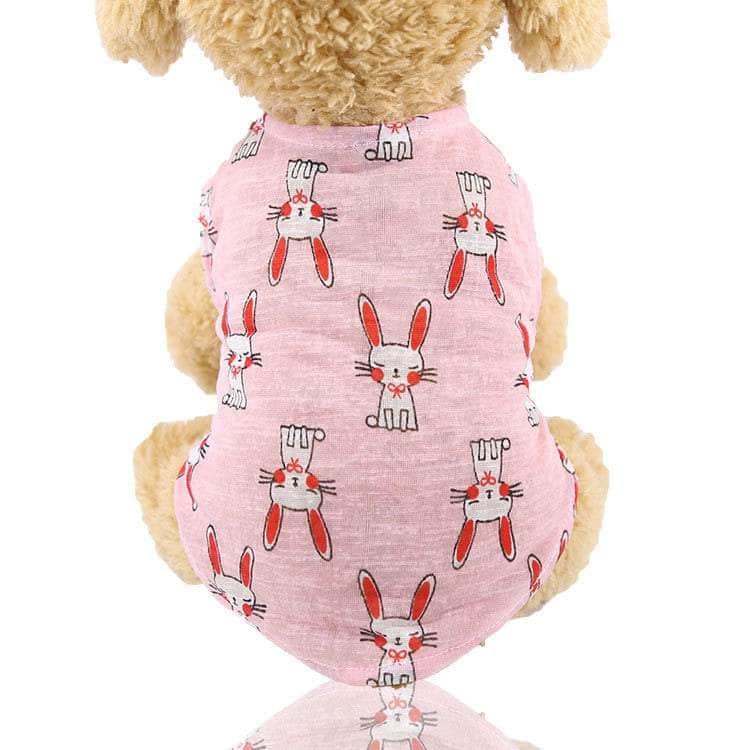La Michy Tienda 0 Rabbit / XS Ultra Thin Summer Dog Vest Cute Print Breathable Dog Clothes for Small Dogs Chihuahua Clothing Yorkies Costumes Pet Cat T Shirts