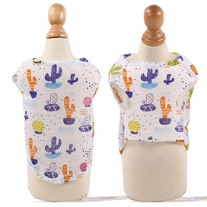 La Michy Tienda 0 Ultra Thin Summer Dog Vest Cute Print Breathable Dog Clothes for Small Dogs Chihuahua Clothing Yorkies Costumes Pet Cat T Shirts
