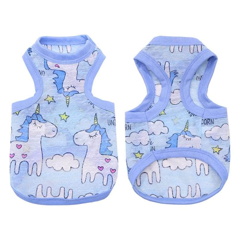 La Michy Tienda 0 Ultra Thin Summer Dog Vest Cute Print Breathable Dog Clothes for Small Dogs Chihuahua Clothing Yorkies Costumes Pet Cat T Shirts