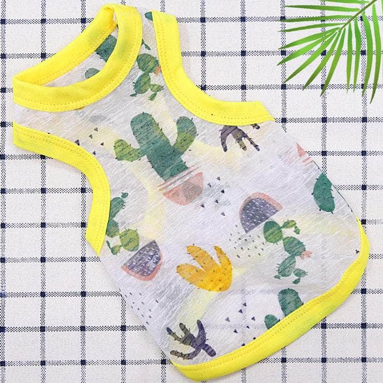 La Michy Tienda 0 YC / XS Ultra Thin Summer Dog Vest Cute Print Breathable Dog Clothes for Small Dogs Chihuahua Clothing Yorkies Costumes Pet Cat T Shirts