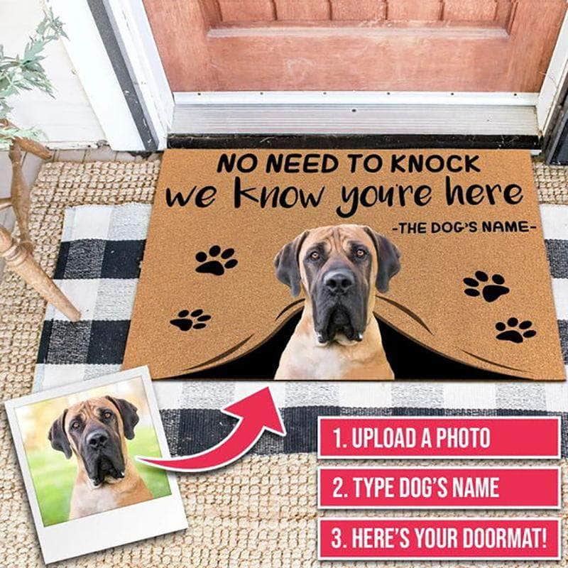 La Michy Tienda 1 mascota / 50anchox80largo Alfombras Personalizables Para tu Hogar "Doggy Home"