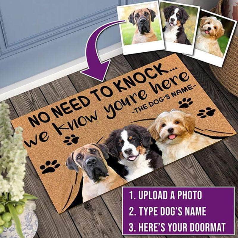 La Michy Tienda 3 Mascotas / 50anchox80largo Alfombras Personalizables Para tu Hogar "Doggy Home"