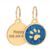 La Michy Tienda Azul Circular Colgante 