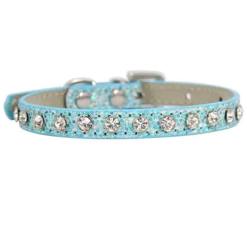 La Michy Tienda Azul / XS 1.0X25cm Collar Diamantes