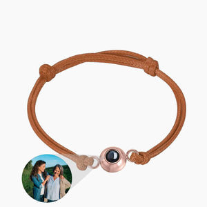 La Michy Tienda brown  chain-R / United States Pulseras Proyeccion Multicolores