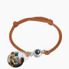 La Michy Tienda brown  chain-silver / United States Pulseras Proyeccion Multicolores