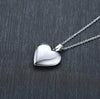 La Michy Tienda Collar Corazon Plateado / Con Foto Collares y Llaveros Shine Personalizados