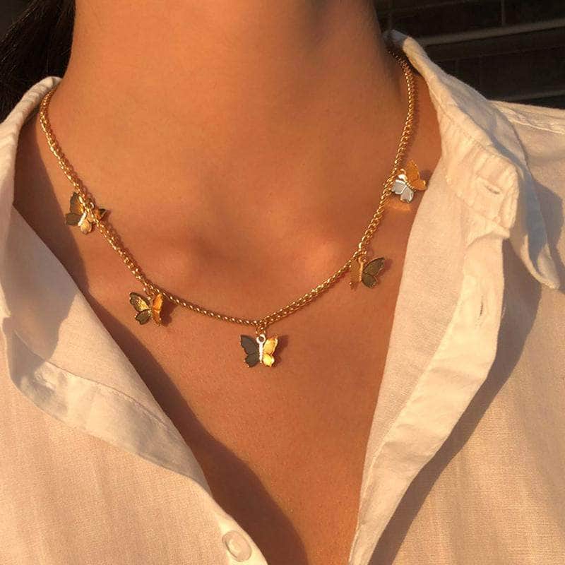 La Michy Tienda Collares Mariposa Premium