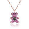 La Michy Tienda copper material / 45cm / rose powder Necklace Collar Proyeccion Osito