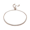 La Michy Tienda Dorado Bracelete Lluvia Zircon, Plata 925