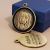 Cargar imagen en el visor de la galería, La Michy Tienda Golden Retriever Emblema de Metal &quot;Gold Pet&quot; Personalizable