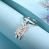 La Michy Tienda Llavero sin cadena / Plateado Joyeria Full Pet Inoxidable