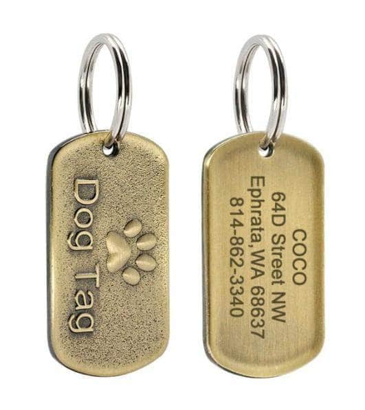 La Michy Tienda Militar Emblema de Metal "Gold Pet" Personalizable