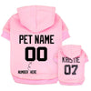 La Michy Tienda Pink / XS Poleron con Capucha Personalizada Doggie