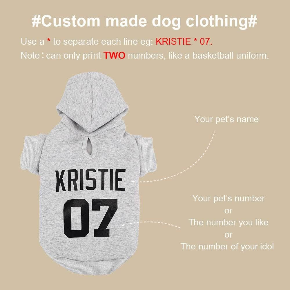 La Michy Tienda Poleron con Capucha Personalizada Doggie