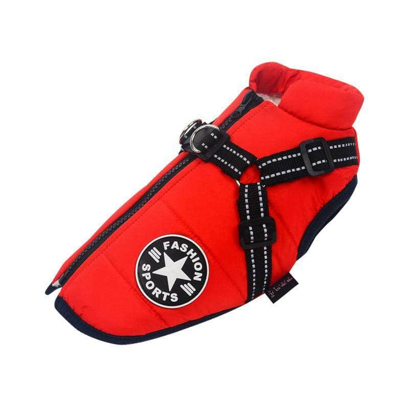 La Michy Tienda Rojo / S Chaleco Polar Impermeable para Perros