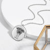 La Michy Tienda Silver / United States Collar Giratorio Retrato