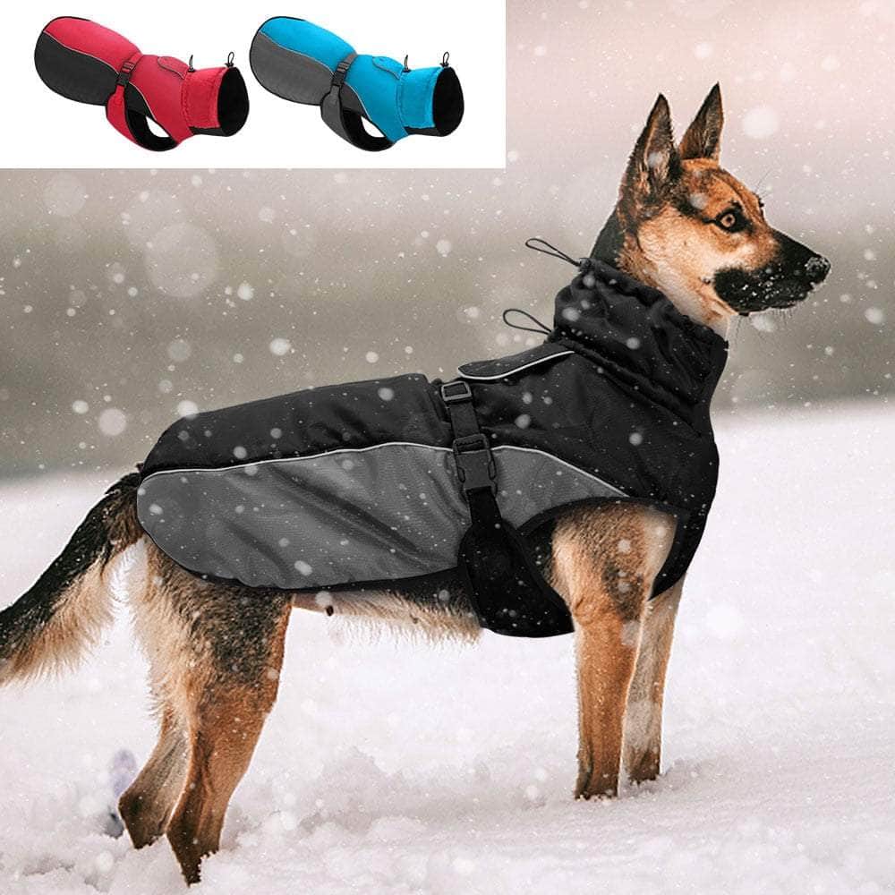 La Michy Tienda Waterproof Big Dog Clothes Warm Large Dog Coat Jacket Reflective Raincoat Clothing For Medium Large Dogs French Bulldog XL-6XL
