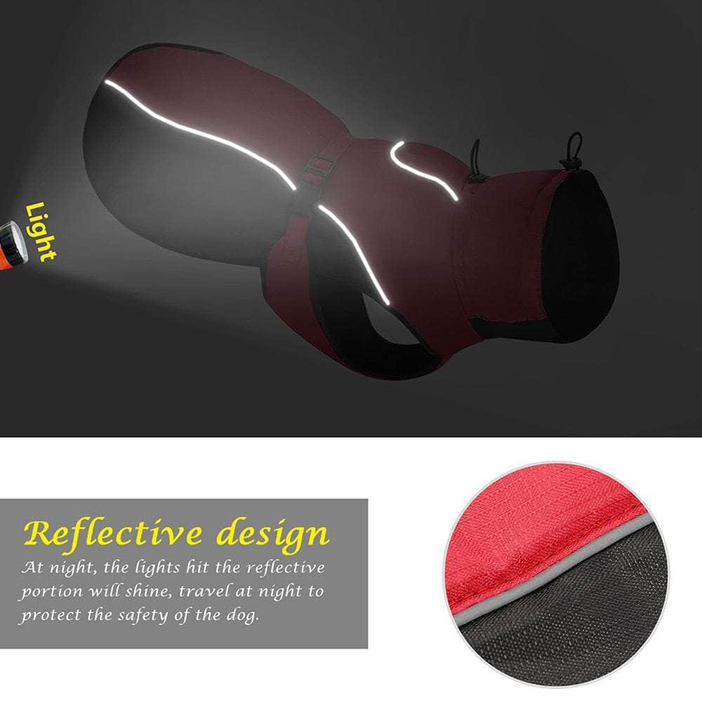 La Michy Tienda Waterproof Big Dog Clothes Warm Large Dog Coat Jacket Reflective Raincoat Clothing For Medium Large Dogs French Bulldog XL-6XL